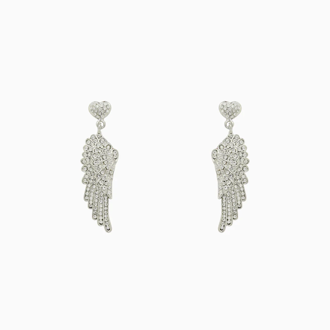 Wing and Heart Earrings - Image 3